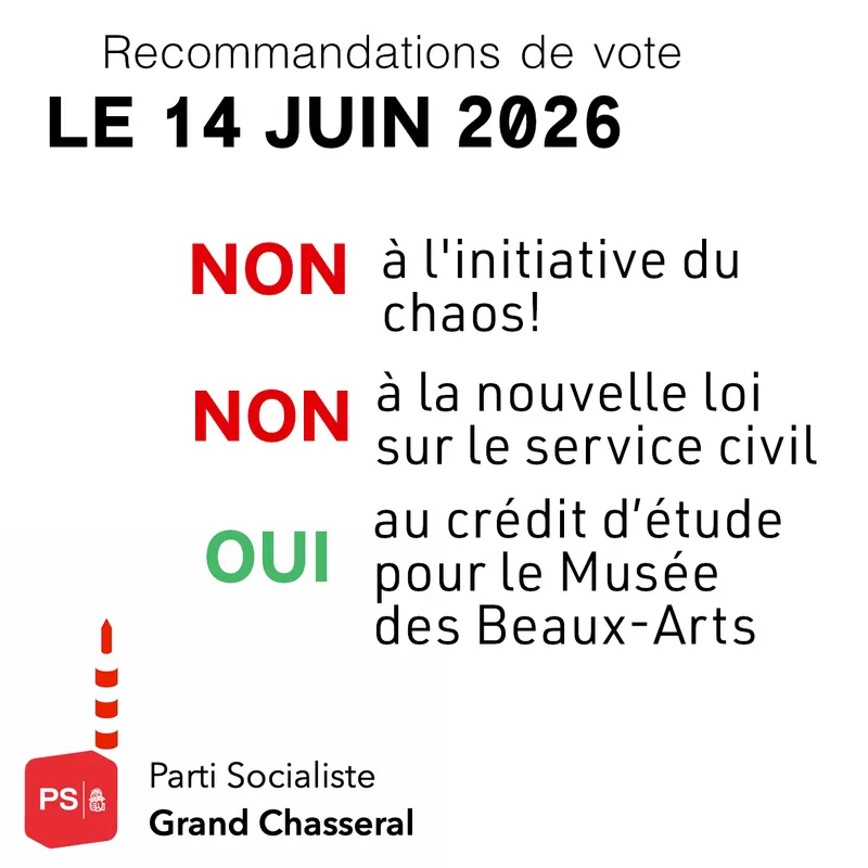 Deux NON et un OUI le 14 juin